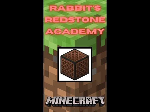 Rabbit's Redstone Academy, The Note Block #Shorts