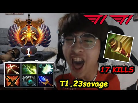 T1 23savage Monkey King MODE  Sun Wukong FULL SLOT BUILD vs Yowe PL Dota 2 pro Gameplay SEA RANKED