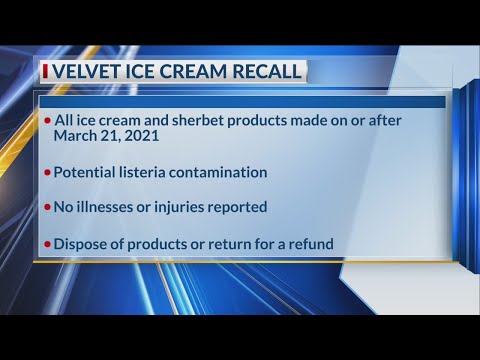 Utica's Velvet Ice Cream recalls all products due to possible Listeria risk