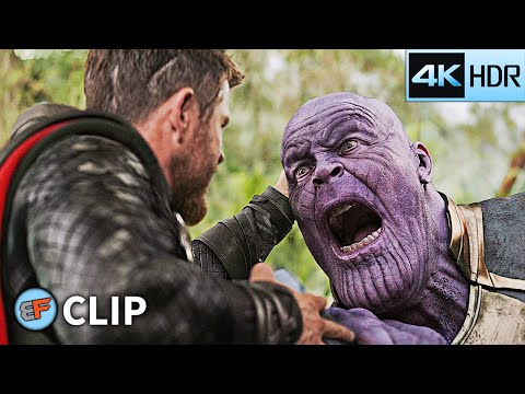 Thor vs Thanos - Thanos Snaps His Fingers | Avengers Infinity War (2018) IMAX 4K HDR Movie Clip