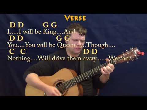 Heroes (David Bowie) Guitar Cover Lesson with Chords/Lyrics - Munson