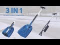 3 in 1 Carboot foldable snow shovel