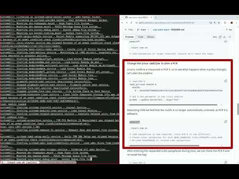 AMD SEV-SNP PoC with SVSM, KBS proxy, virtio-blk device, and stateful vTPM - Demo 2