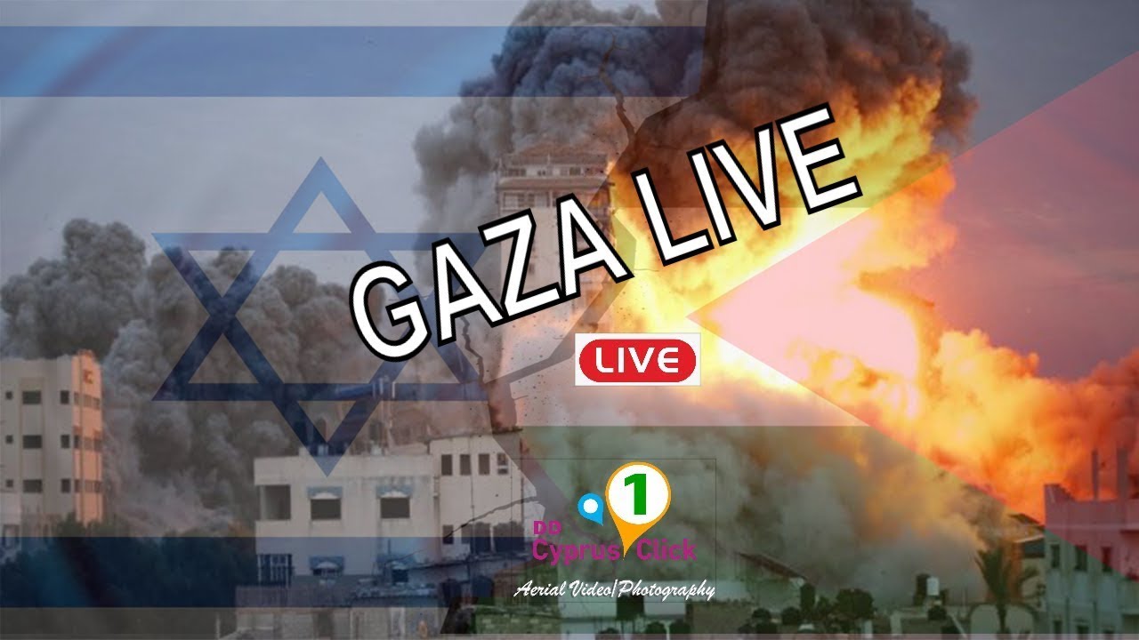 Bombardowań ciąg dalszy . GAZA LIVE : Israel GAZA | Licensed Live Cameras