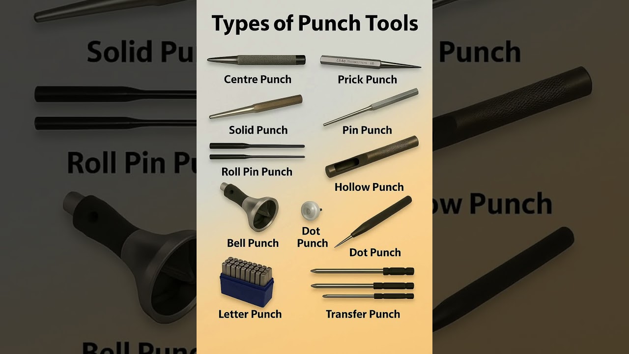 Types of Punch Tools Explained! 🛠️