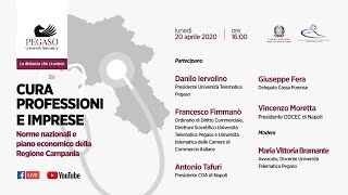 CURA PROFESSIONI E IMPRESE | Norme nazionali e piano economico della Regione Campania
