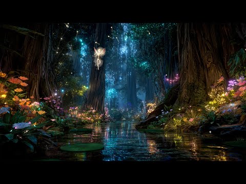 Quiet Nature Pandora Forest Ambience✨ Enchanted Forest Music w/ Exotic Plants ~ Fall into Deep Sleep