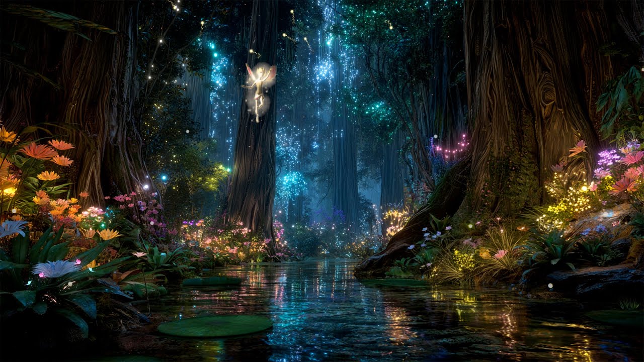 Quiet Nature Pandora Forest Ambience✨ Enchanted Forest Music w/ Exotic Plants ~ Fall into Deep Sleep