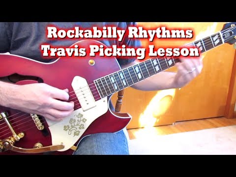 Rockabilly Travis Picking Guitar Lesson!