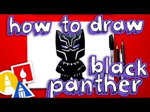How To Draw Black Panther - YouTube