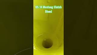 Quick &amp; easy way to bleed Mustang Clutch. 05-14