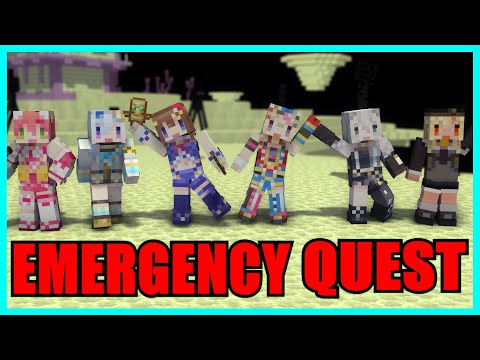 【Hololive】Emergency Quest ft. Miko, Flare, Botan, Kanata, Polka【Minecraft】【Eng Sub】