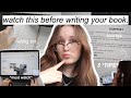 my best writing tips (top 5 writing tips you *NEED* to know)