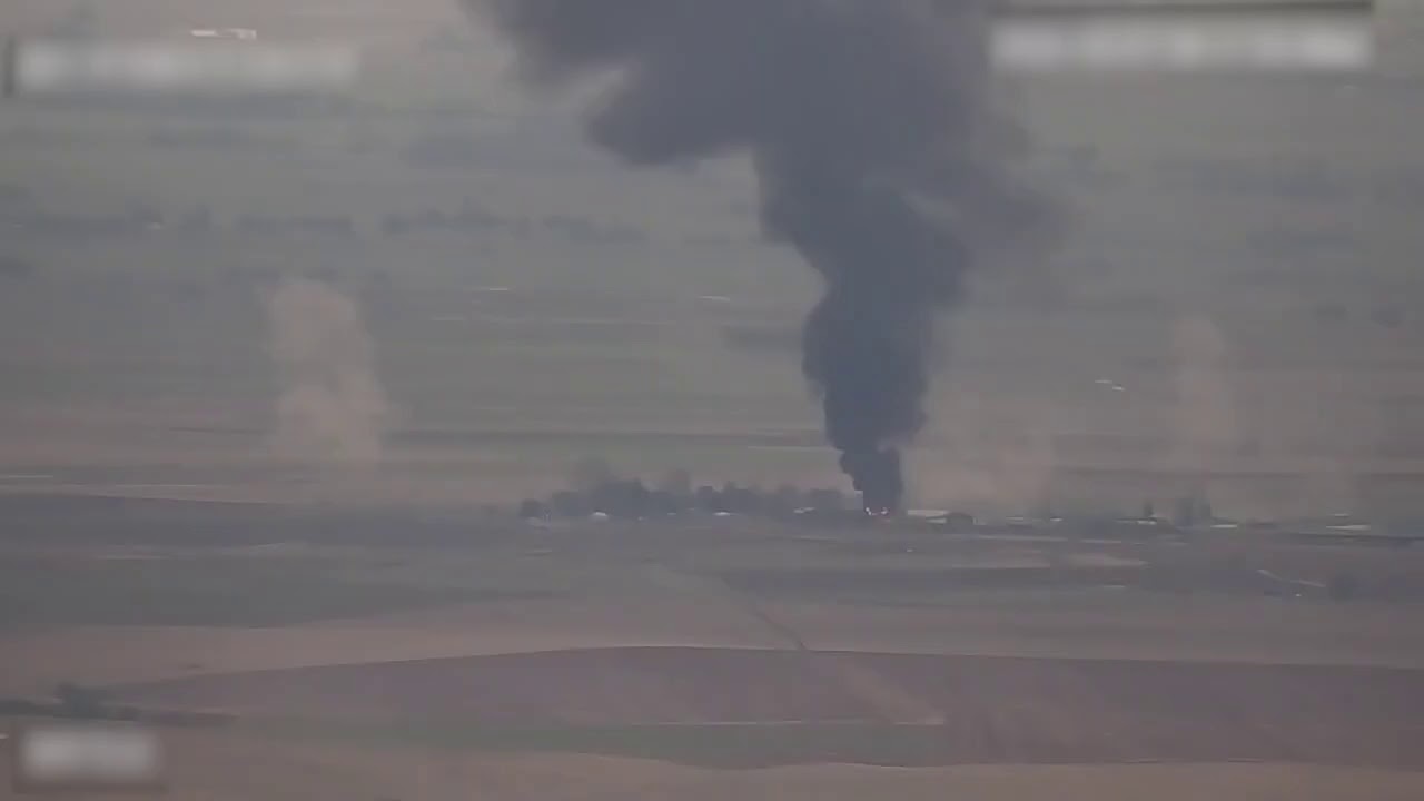 Ադրբեջանական ոչնչացված նավթամթերքի բազան և Ջաբրայիլից փախուստի դիմող ստորաբաժանումները