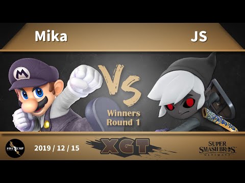 Fist Bump XGT - Mika (Mario) VS JS (TLink) WR1, 12/15 SSBU 臺灣大亂鬥月賽 拳頭邦普