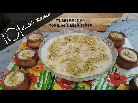 Zafrani Firni زعفرانی فرنی "Lali's Kitchen" #LalisKitchen #ZafraniFirni #Firni #Crocus #Saffron