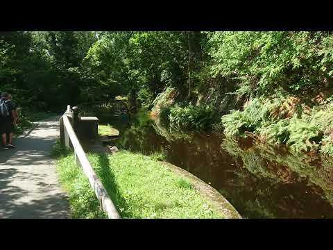 Canoeists on Llangollen Canal.