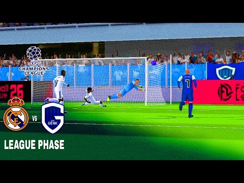 Real Madrid vs K.R.C Genk | League Phase | UEFA Champions League 