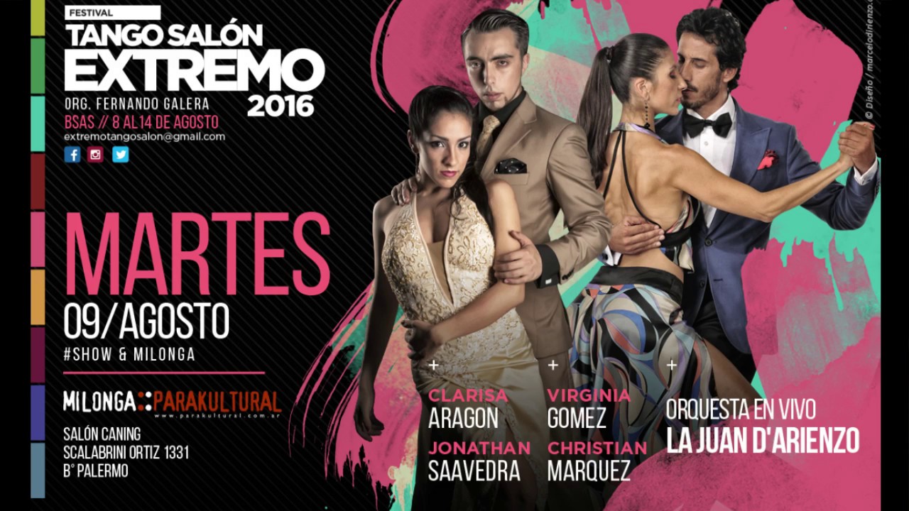 Jonathan Saavedra & Clarisa Aragón - TSE2016 - Meta Fierrro, Milonga ( D'Arienzo)