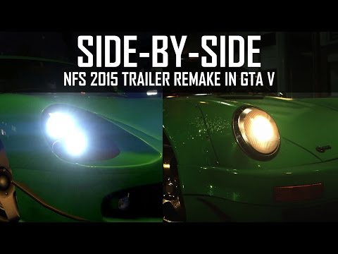 Side-by-side NFS 2015 Trailer Remake in GTA V! (Grand Theft Speed)