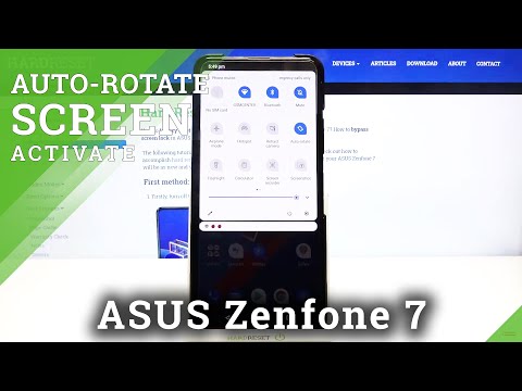 Auto-Rotation Option on ASUS Zenfone 7 – Rotate Screen