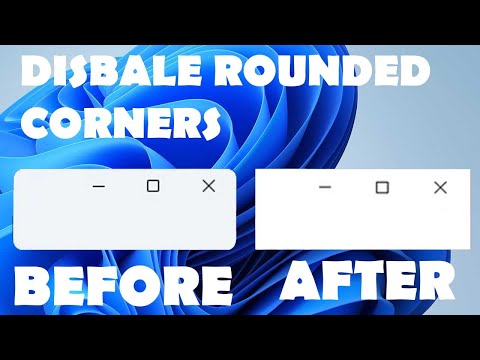 How to Enable or Disable the Rounded Corners of any program window in ...
