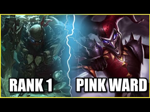 THE RANK 1 PYKE GETS MATCHED AGAINST THE LEGENDARY PINK WARD AND HIS AP SHACO TOP!