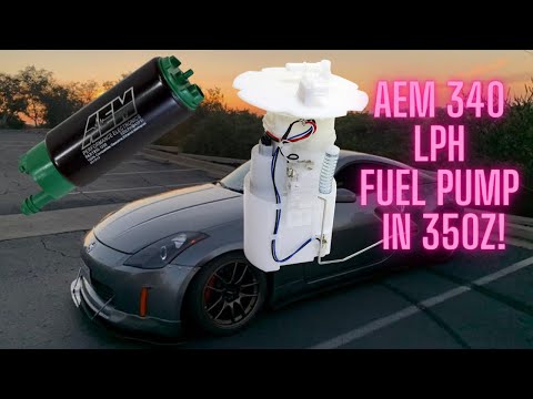 Installing AEM340 E85 compatible fuel pump in 350z!