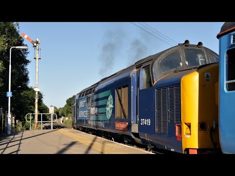 DRS 37419 arrives and departs Acle - 2P32