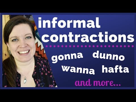 Pronounce and Stress Informal Contractions & Reductions in American English Video