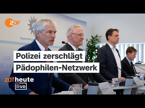 Schlag gegen Streaming-Plattform: Weltweite Ermittlungen stoppen Pädophilen-Netzwerk | ZDFheute live
