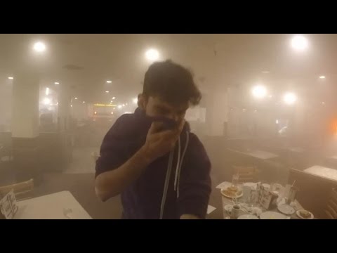 Kid sprays fire extinguisher at Ice Poseidon in a...