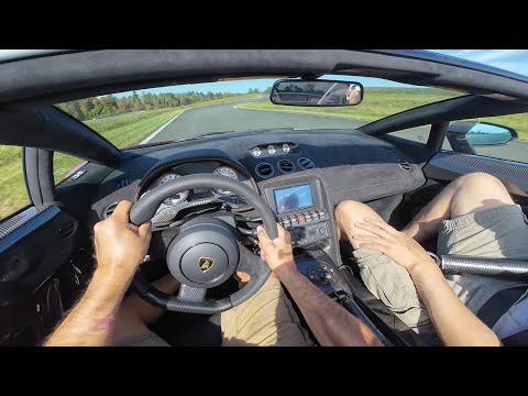 600 HP 2014 Lamborghini Gallardo Performante to the limit - POV Track Day
