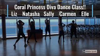 Coral Princess Keeping fit whilst gangways are still closed!