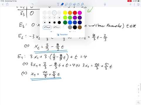 Übungsblatt6 – LGS mit 3 Unbekannten lösen (Gauß) und geometrische Interpretation Aufg.2e