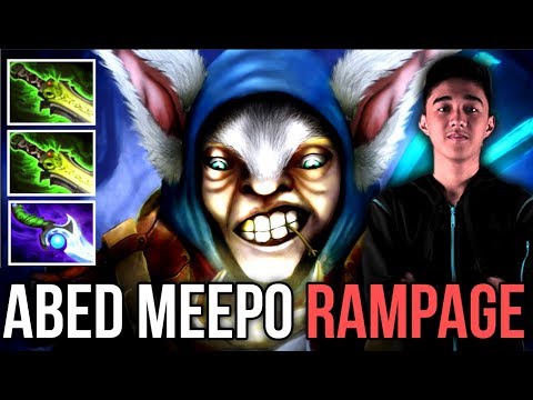 Abed 10K MMR Meepo Rampage 2x Etheral Blade - Dota 2