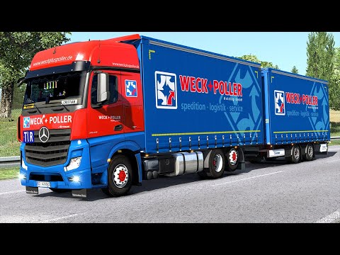 [ETS2 1.36] Euro Truck Simulator 2 - Mercedes Actros MP4 BDF -Potato transport - Berlin to Olsztyn