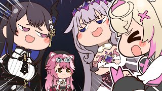 【手描き】ラオーラを鳴かせたいモココ【古石ビジュー/Fuwawa/Mococo/Raora/Nerissa/ホロライブ切り抜き/切り抜き漫画】