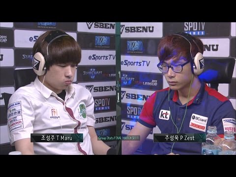 [SBENU SSL 2015] Maru vs Zest  RO.16 Group D Final Match set1 -EsportsTV, Starcraft 2
