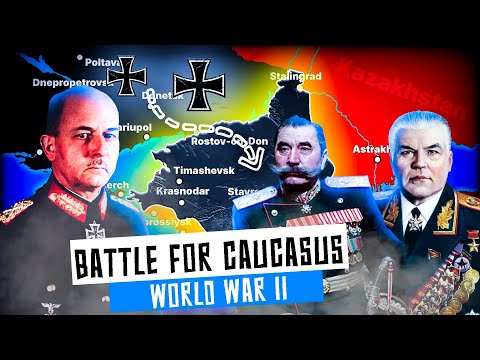 Battle for Caucasus during World War 2 [History on map]