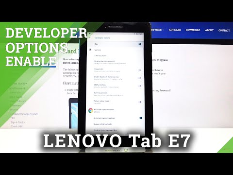 How to Open Developer Mode in LENOVO Tab E7 – Find Developer Options