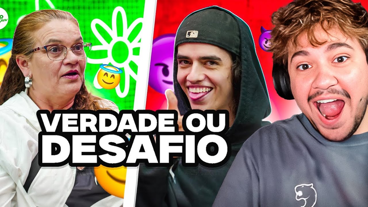 MÃES E FILHOS JOGAM VERDADE OU DESAFIO! - React Brino