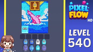 Pixel Flow Level 540 Solution Walkthrough