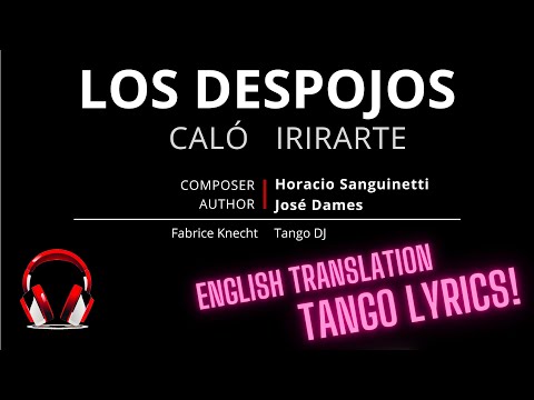 Miguel Calo LOS DESPOJOS - English LYRICS translation