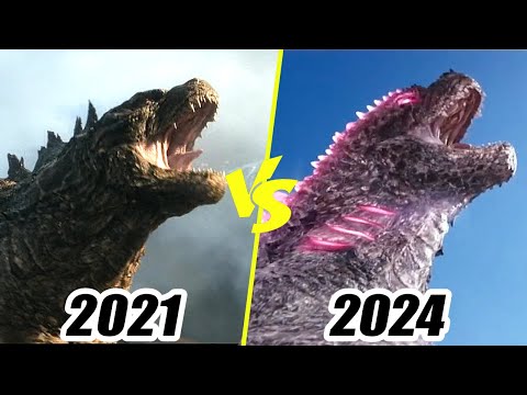 Godzilla 2024 vs 2021 comparison