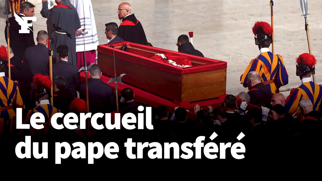 Le cercueil du pape François transféré de Sainte-Marthe à la basilique Saint-Pierre