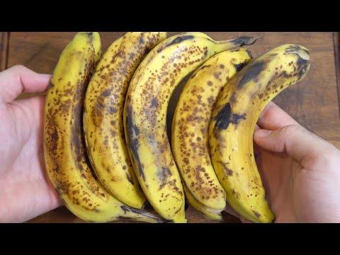 Si tienes plátanos viejos prepara este desayuno en 5 Minutos