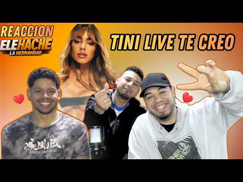 REACCIÓN a TINI 🇦🇷- FUTTTURA LIVE - Te Creo live | ELEHACHE 🇻🇪🔥LA MEJOR EN VIVO Martina Stoessel 👑✨