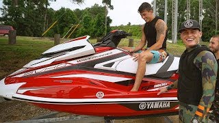 I BOUGHT MY BEST FRIEND HIS DREAM JET SKI! (2018 Yamaha GP1800) **Emotional**