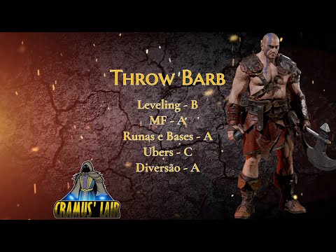 Diablo 2 Ressurrected: D2R - Bárbaro - Ladder 2.4 - Build Endgame de Throw Barb!!!